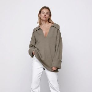 Zara Polo Knit Sweater